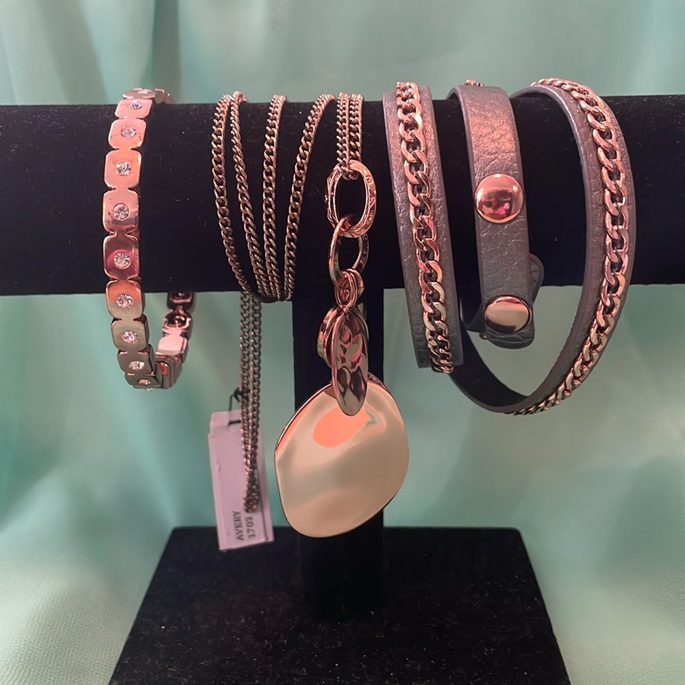 Premier Designs Rose Pink Jewelry Set